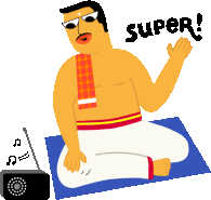 Mężczyzna na dywanie super